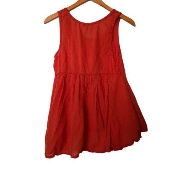 Anthropologie  Odille Laced Trails Tank Top Orange S Small - Picture 7 of 7